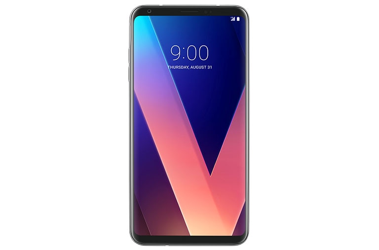Vue avant de LG V30<sup>ThinQ</sup> LGH933 Argent