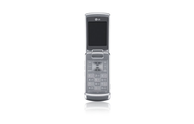 Vue avant de Le connecteur pour carte d&#39;extension de mémoire MicroSMC emmagasine la musique, les images et les vidéos, la sonnerie polyphonique à 72 accords et la technologie sans fil Bluetooth® stéréo. LGTU720