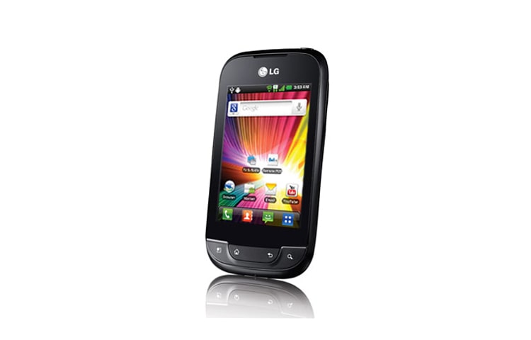 LG Optimus Net |Téléphone intelligent Android compact et abordable à écran tactile, P690B