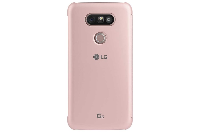 LG Étui Quick Cover du LG G5 - Rose, CFV-160 Rose
