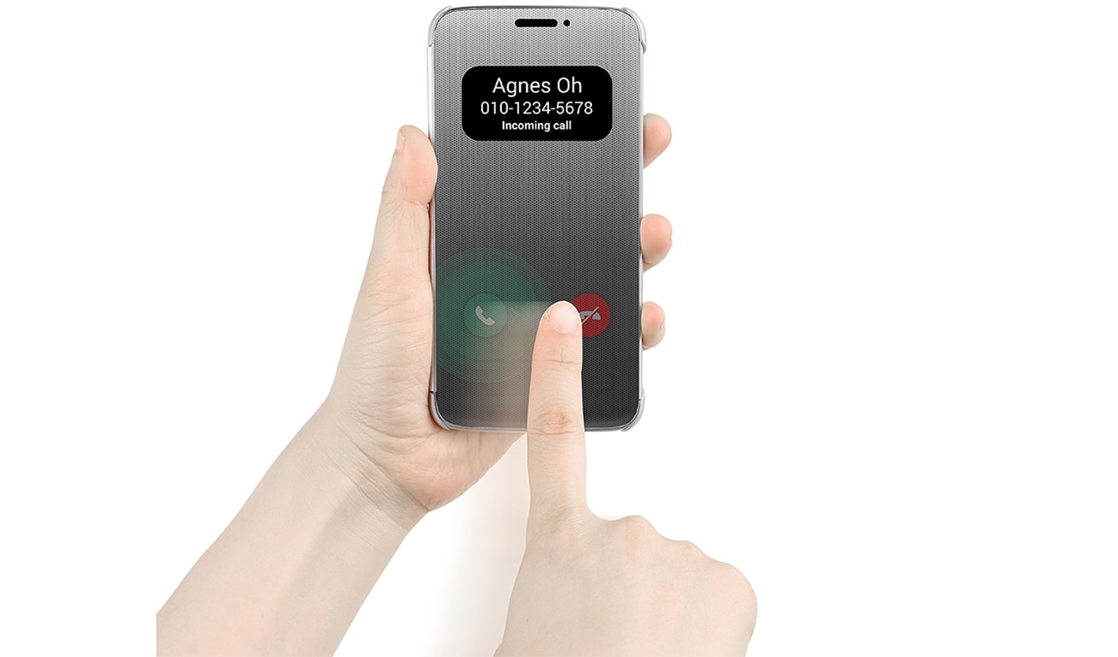 LG Étui Quick Cover du LG G5 - Argent, CFV-160 Argent