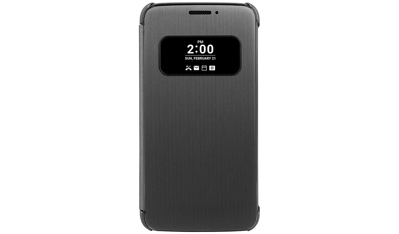 Vue avant de Étui Quick Cover du LG G5 - Titane CFV-160 Titane