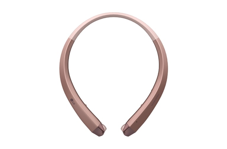 Vue avant de Casque d’écoute stéréo sans fil LG TONE INFINIM<sup>MC</sup> HBS-910 Rose Gold