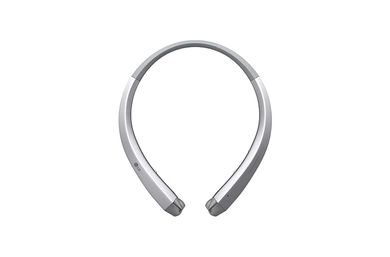 Vue avant de Casque d’écoute stéréo sans fil LG TONE INFINIM<sup>MC</sup> HBS-910 Argent