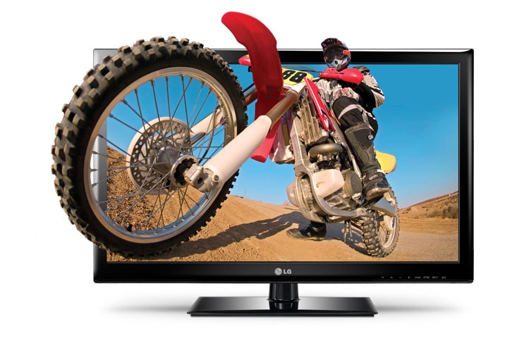 Vue avant de Faites l&#39;expérience d&#39;une qualité d&#39;image exceptionnelle et du remarquable réalisme 3D grâce au téléviseur 42LM3400 HD intégrale 1080p DEL de LG. 42LM3400