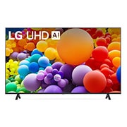 Vue avant du téléviseur LG UHD, UT70 