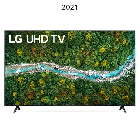 Vue de face du téléviseur UHD de LG