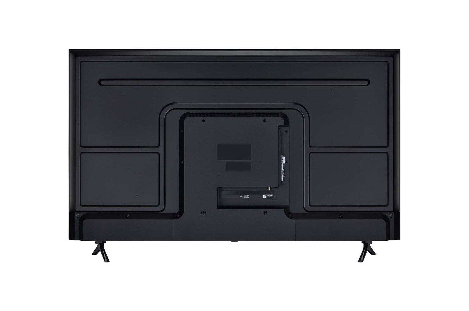 Vue arrière du téléviseur LG UHD, UT75