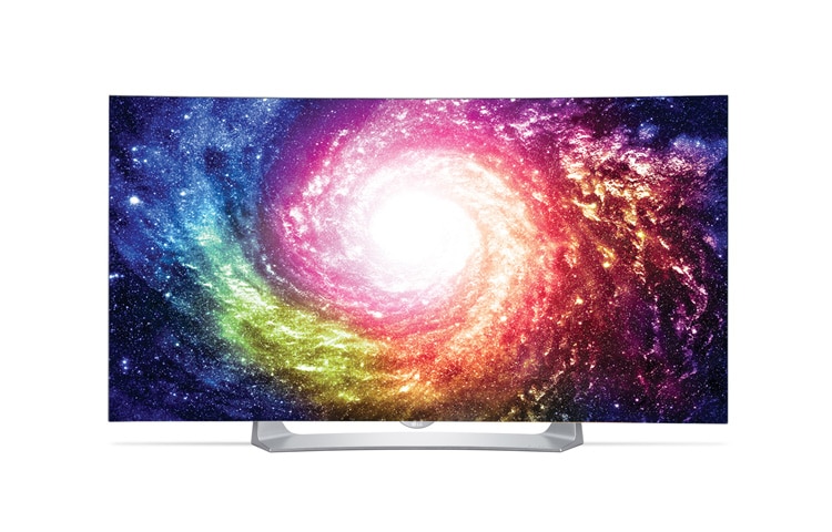 Vue avant de Téléviseur OLED incurvé de 55 po avec webOS 2,0 de LG 55EG9100