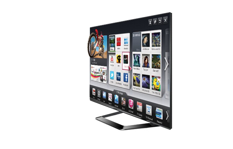 LG TV 55 pouces | Smart 3D TV | DEL | Écran Cinema | Smart Share, 55LM6400