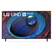 Vista frontal del televisor LG UHD