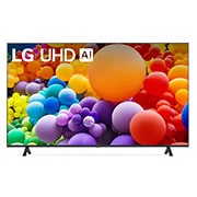 Vue avant du téléviseur LG UHD, UT70