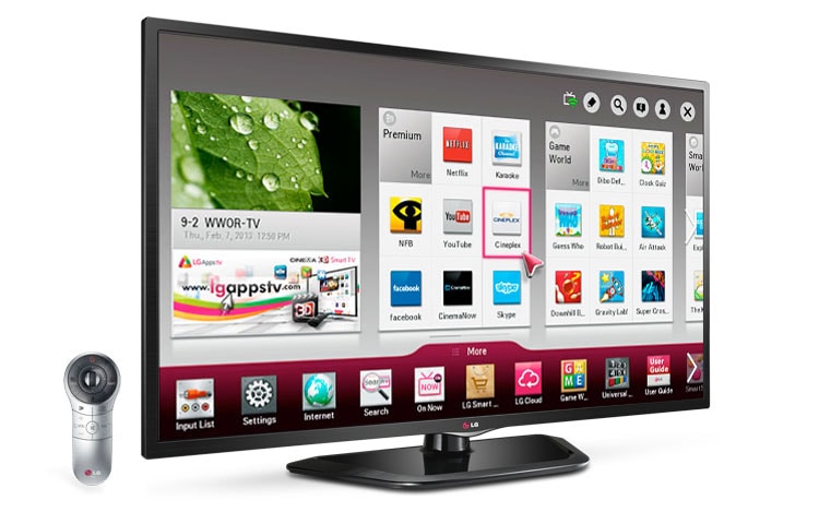 LG Téléviseur LG de 60 pouces, 1080p, 120 Hz, DEL avec fonction Smart, 60LN5750