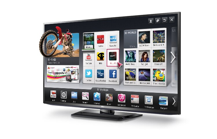 LG TV 60 pouces | TV à plasma | 3D Smart TV | HD intégrale 1080p | Écran THX 3D, 60PM6700
