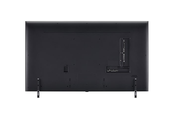 Vue arrière du téléviseur QNED de LG, modèle QNED85
