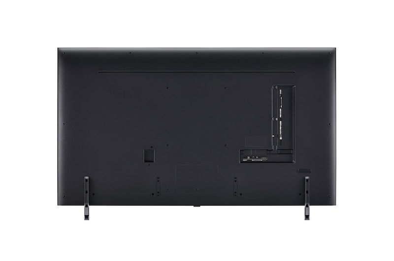 Vue arrière du téléviseur QNED de LG, modèle QNED85