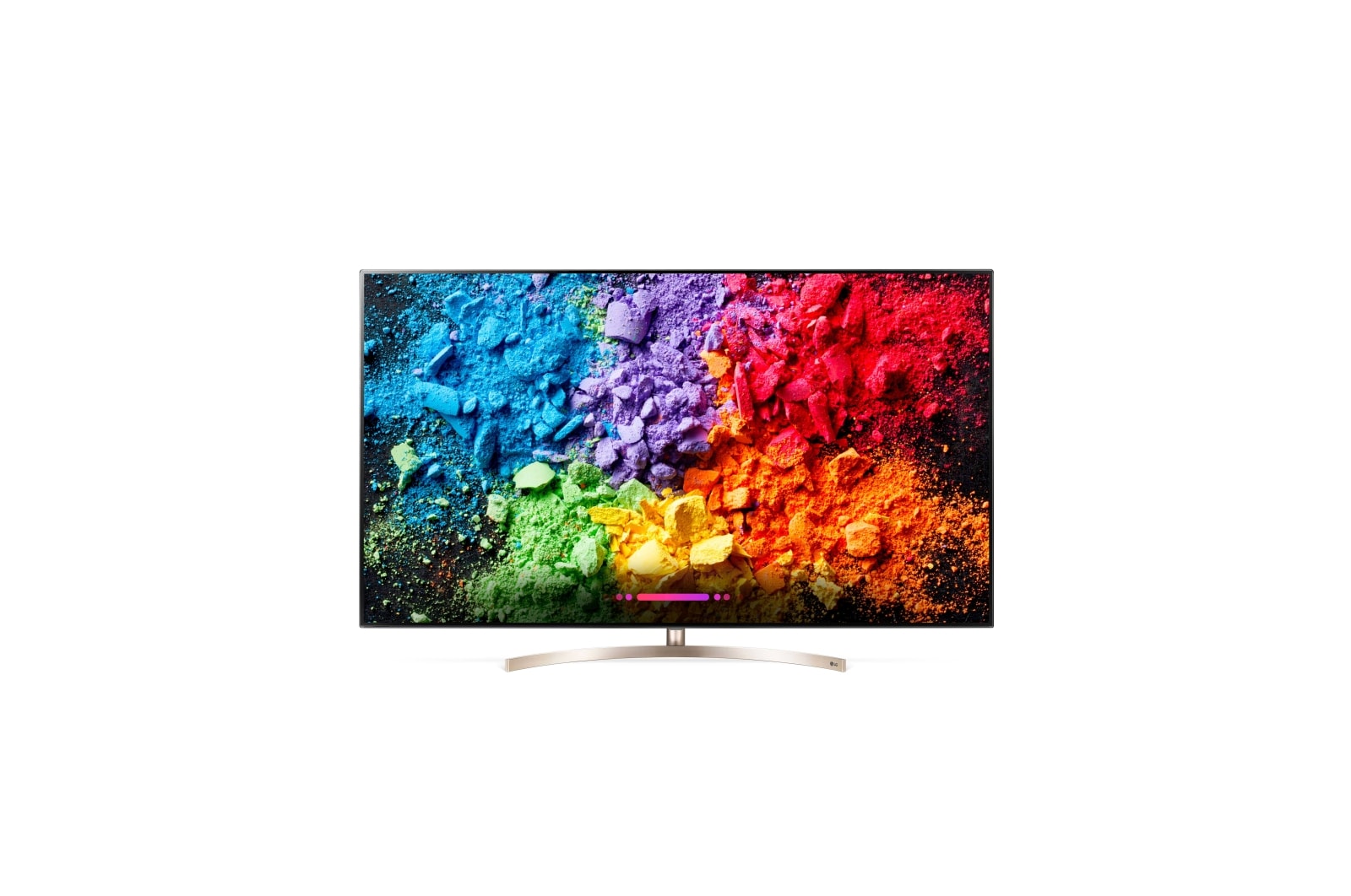 Vue avant de Téléviseur SUPER UHD SK9500 de 65 po de LG doté de la technologie ThinQ IA 65SK9500PUA