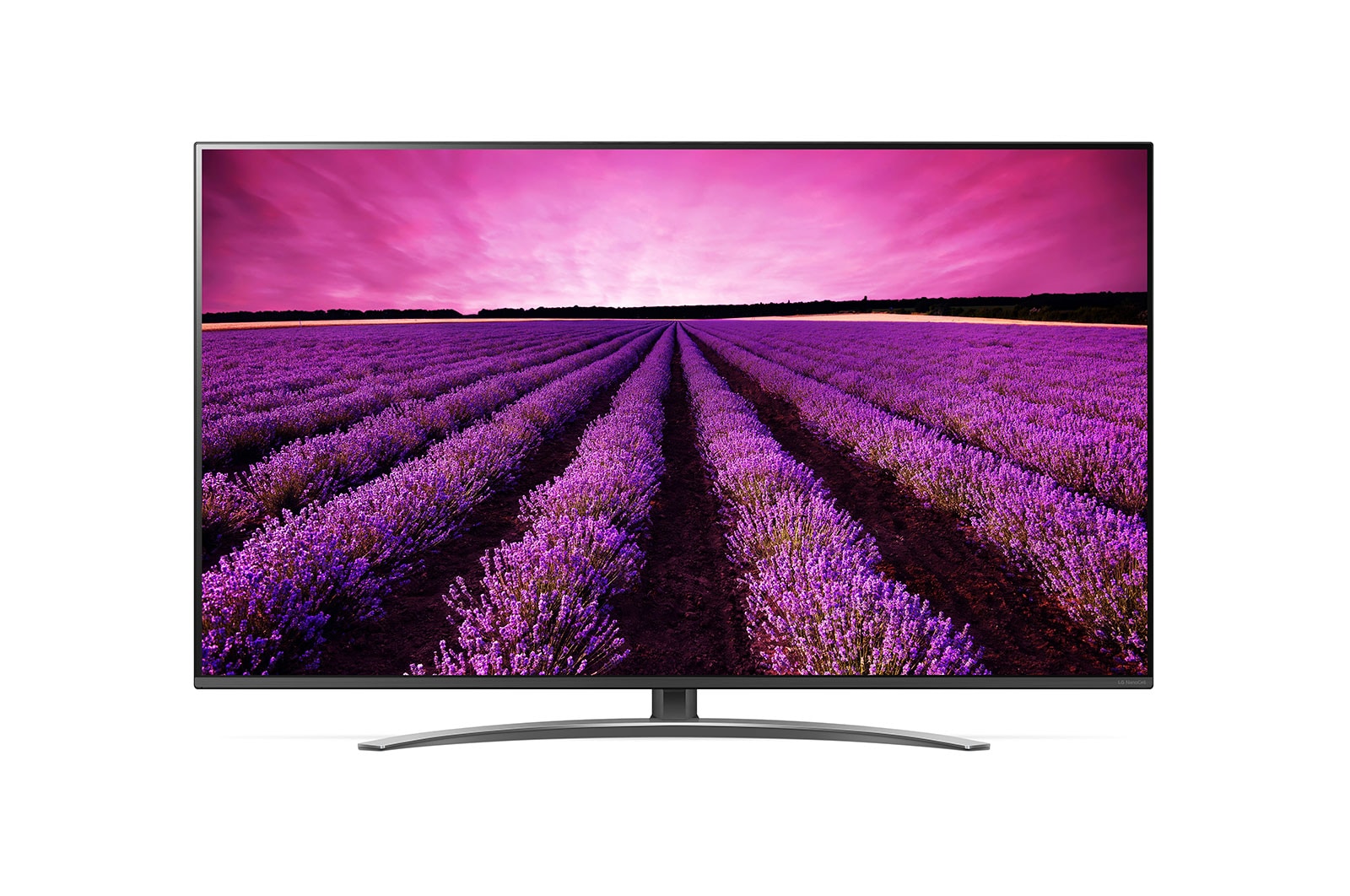 Vue avant de Téléviseur NanoCell SM8100 de 65 po de LG doté de la technologie ThinQ IA 65SM8100AUA