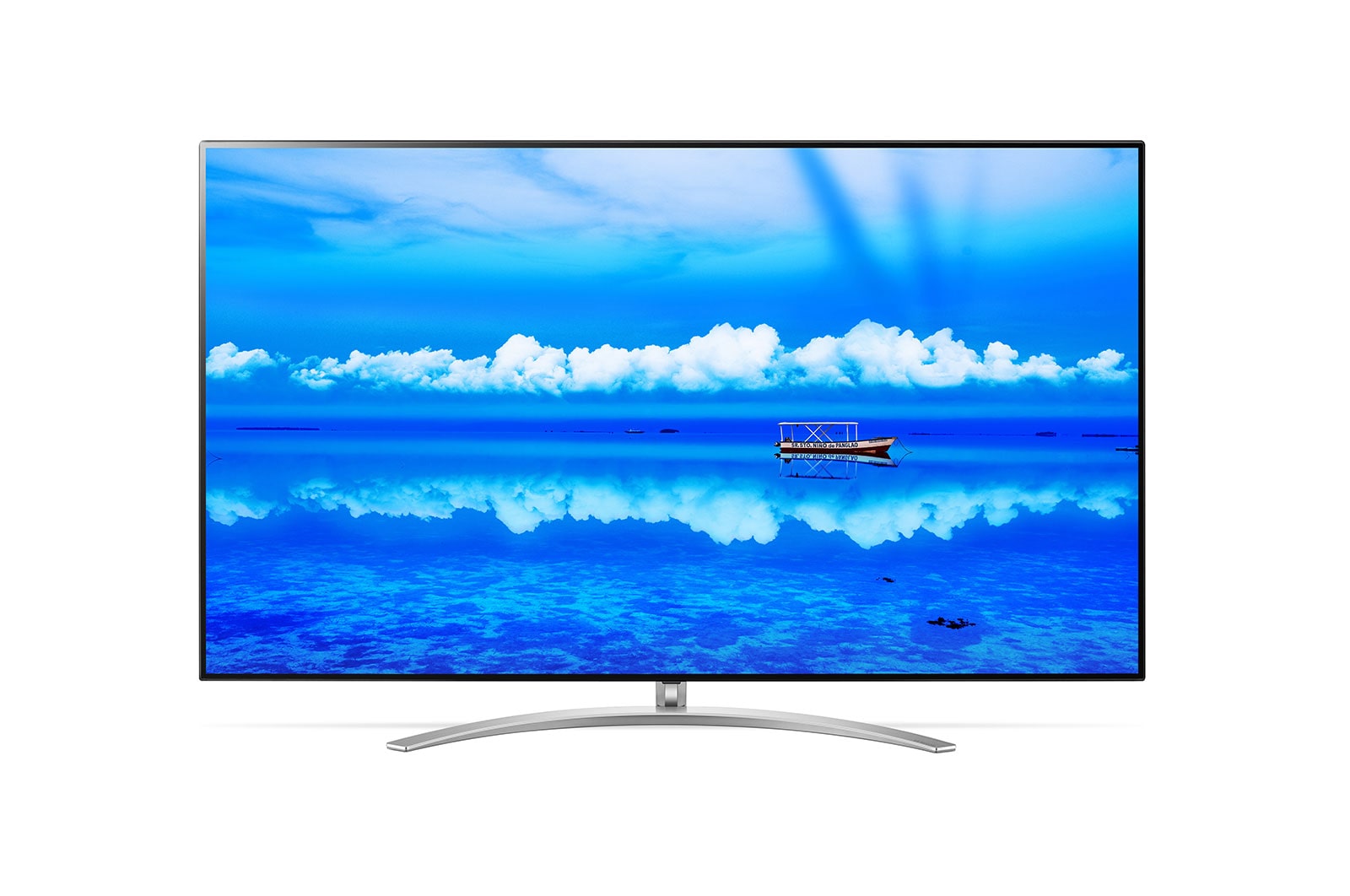 Vue avant de Téléviseur NanoCell SM9500 de 65 po de LG doté de la technologie ThinQ IA 65SM9500PUA