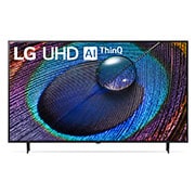 Vista frontal del televisor LG UHD