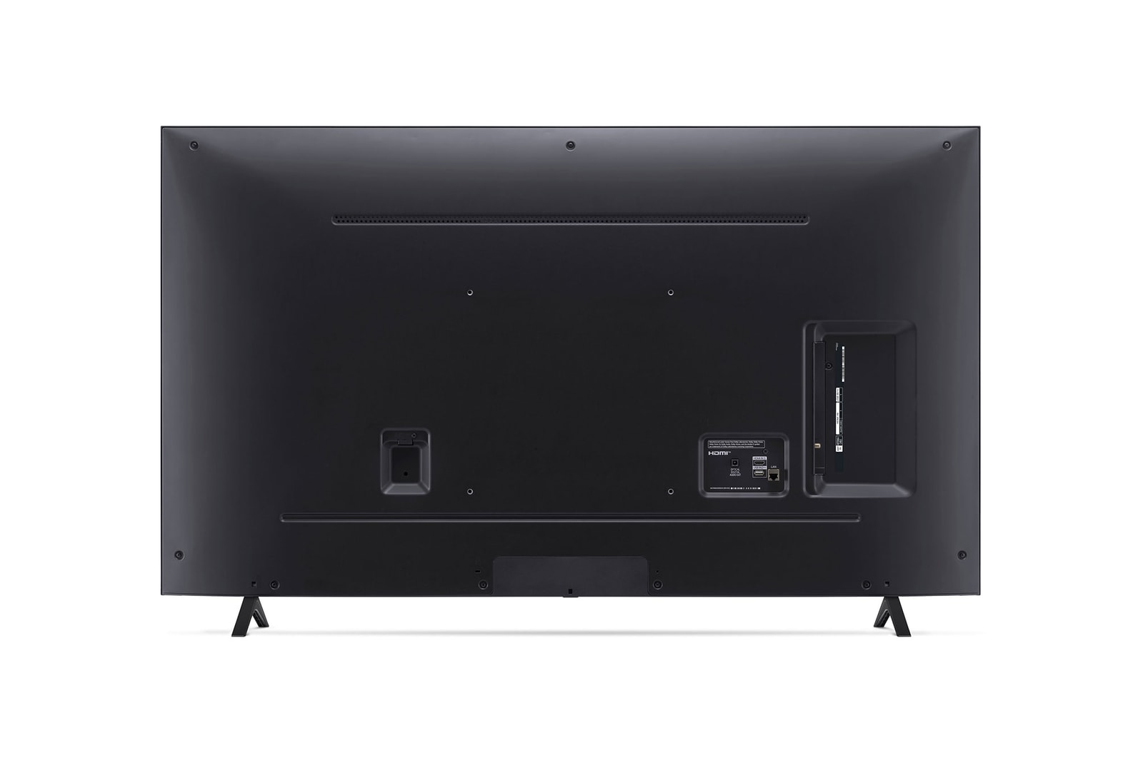 Vue arrière du téléviseur LG UHD, UT70