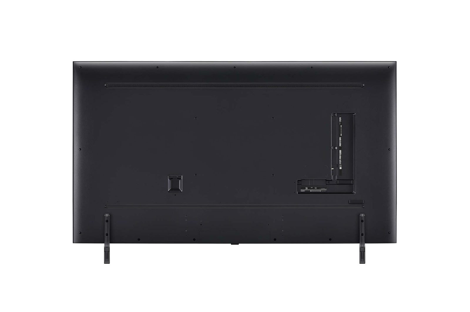 Vue arrière du téléviseur QNED de LG, modèle QNED85