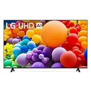Vue avant du téléviseur LG UHD, UT70