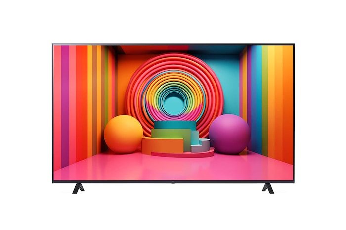 Vue de face du téléviseur LG UHD, UT75