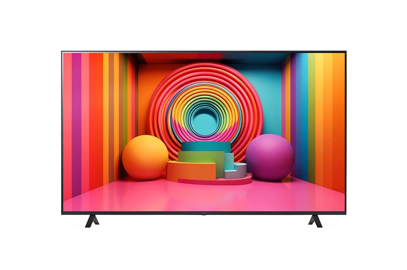 Vue de face du téléviseur LG UHD, UT75