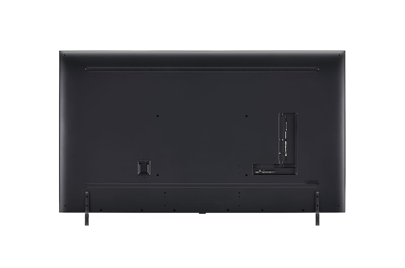 Vue arrière du téléviseur QNED de LG, modèle QNED80