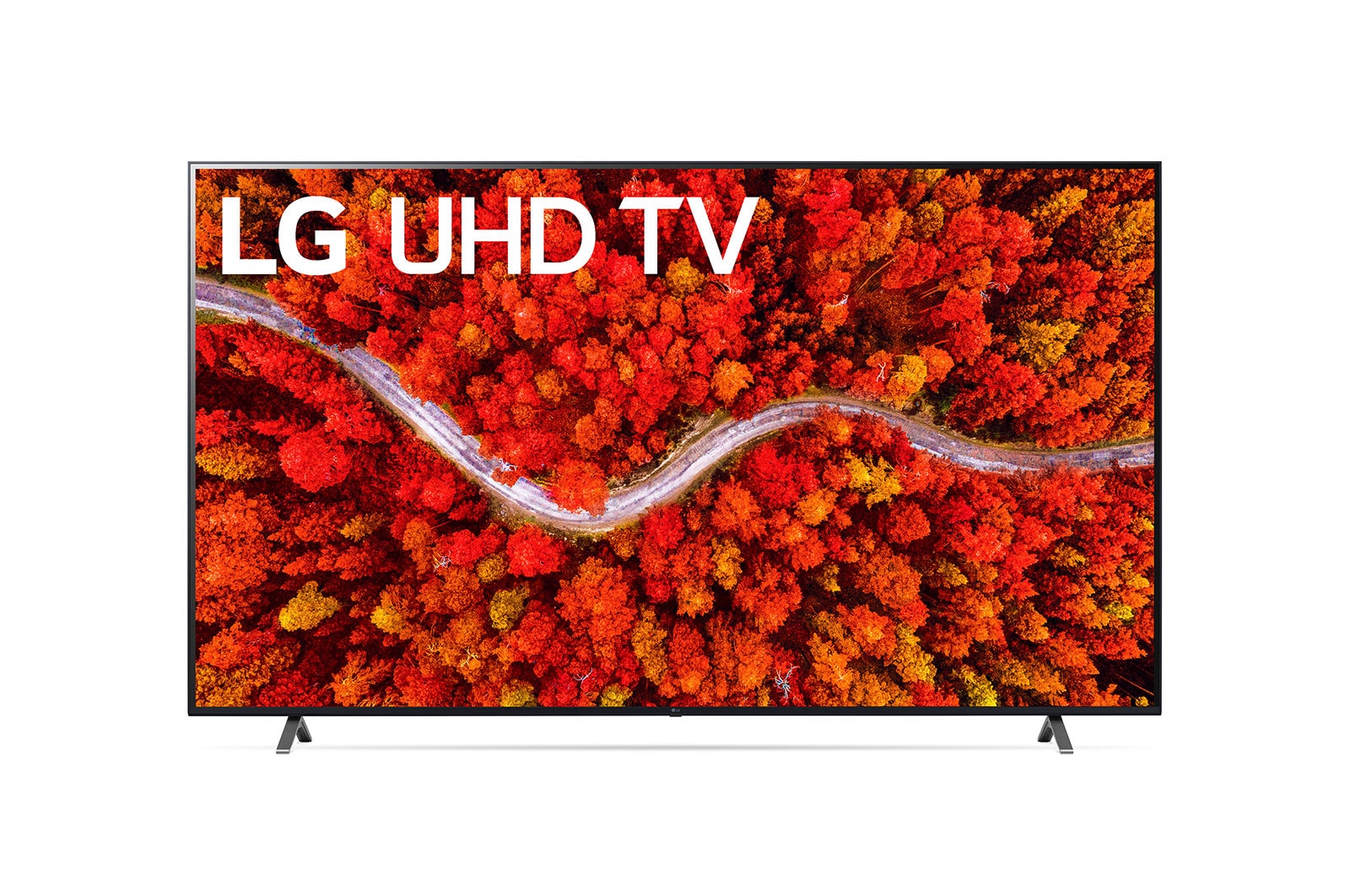 Vue de face du téléviseur UHD de LG