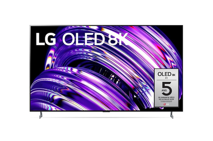 LG Téléviseur OLED 8K Z2 de 77 po de LG, avec AI ThinQ , OLED77Z2PUA