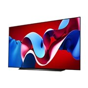 Vue latérale gauche du téléviseur OLED evo de LG, OLED C4