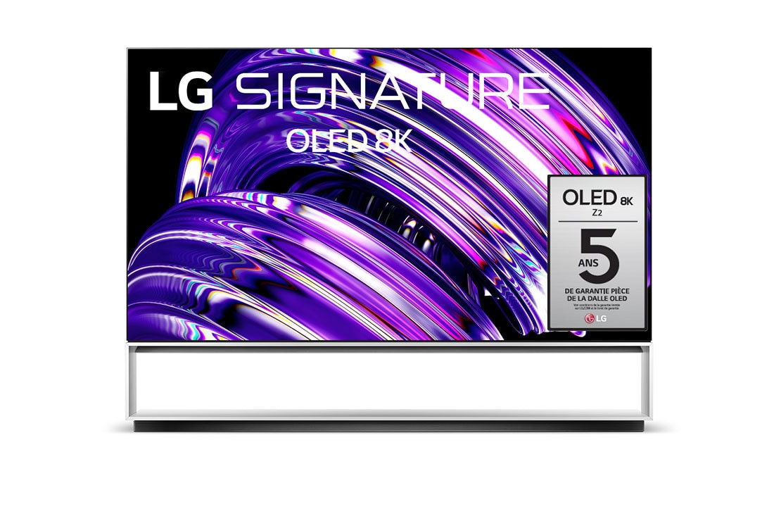 LG Téléviseur OLED Signature 8K Z2 de 88 po de LG, avec AI ThinQ, OLED88Z2PUA