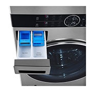 LG Laveuse de 5,2 pi³ et sécheuse électrique de 7,4 pi³ WashTower<sup>MC</sup> à chargement frontal de LG avec Centre Control<sup>MC</sup> à unité simple, WKEX200HVA