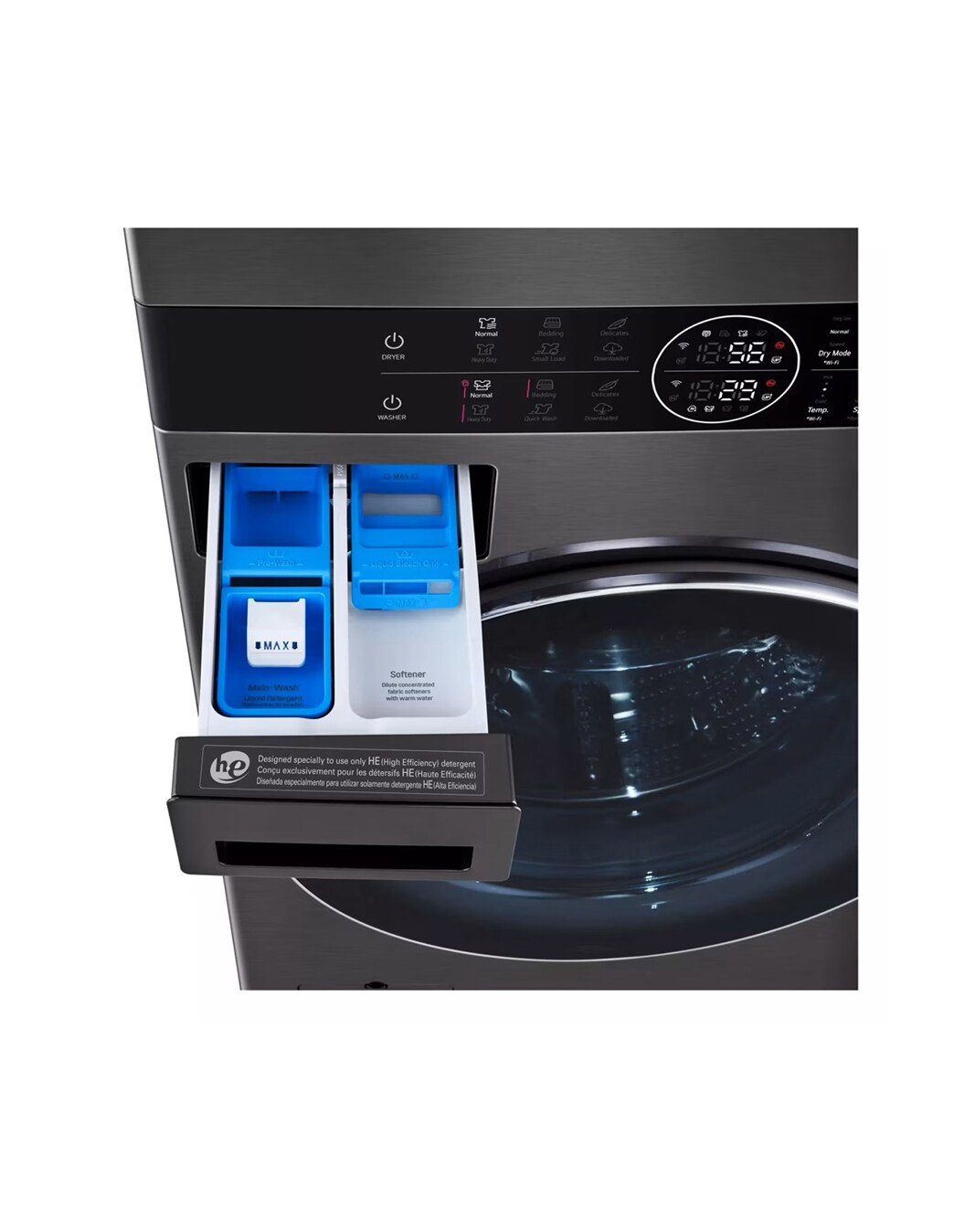 LG AI DD D4R5010TSWS Lave-sécheuse 10/6 Kg Série R5 Classe D, Machine à Laver Et Sèche-linge