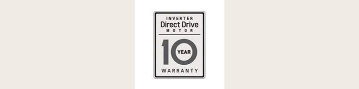 Garantie de 10 ans sur le moteur à inversion DirectDrive