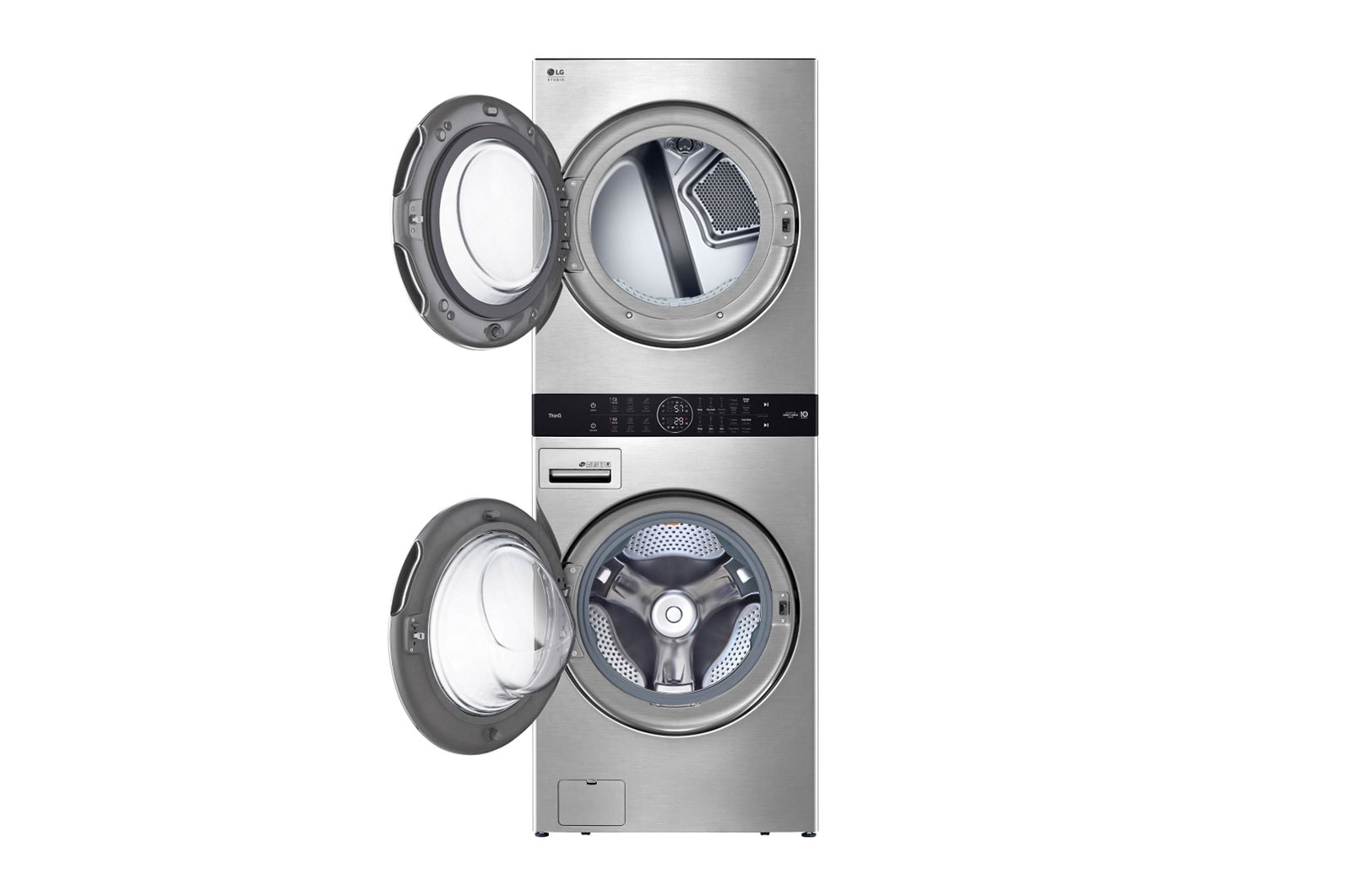 LG Unité simple WashTower<sup>MC</sup> avec laveuse à chargement frontal de 5,8 pi³ dotée de Center Control<sup>MC</sup> et sécheuse de 7,4 pi³ LG STUDIO, WSEX200HNA