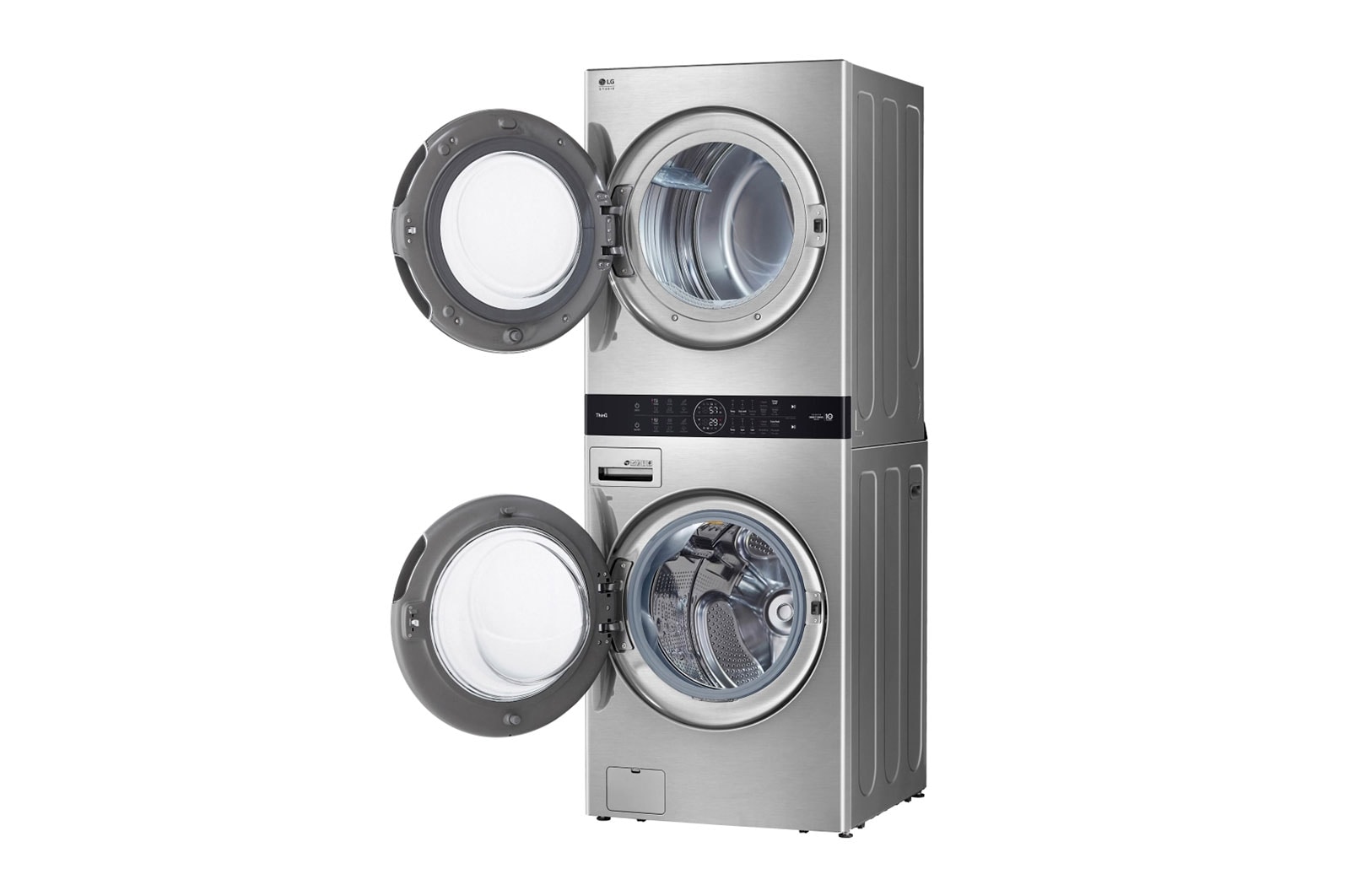 LG Unité simple WashTower<sup>MC</sup> avec laveuse à chargement frontal de 5,8 pi³ dotée de Center Control<sup>MC</sup> et sécheuse de 7,4 pi³ LG STUDIO, WSEX200HNA