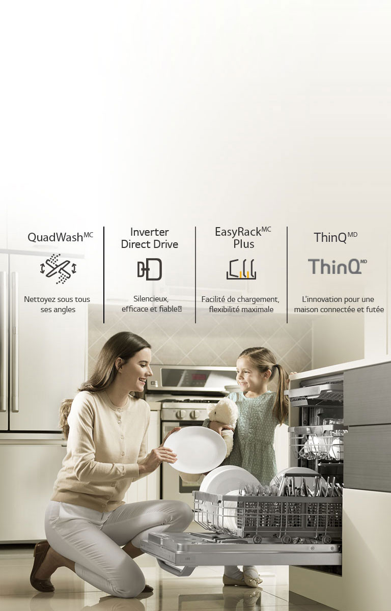 QuadWash® EasyRack™ LaveVaisselleLDP6797ST LG CA