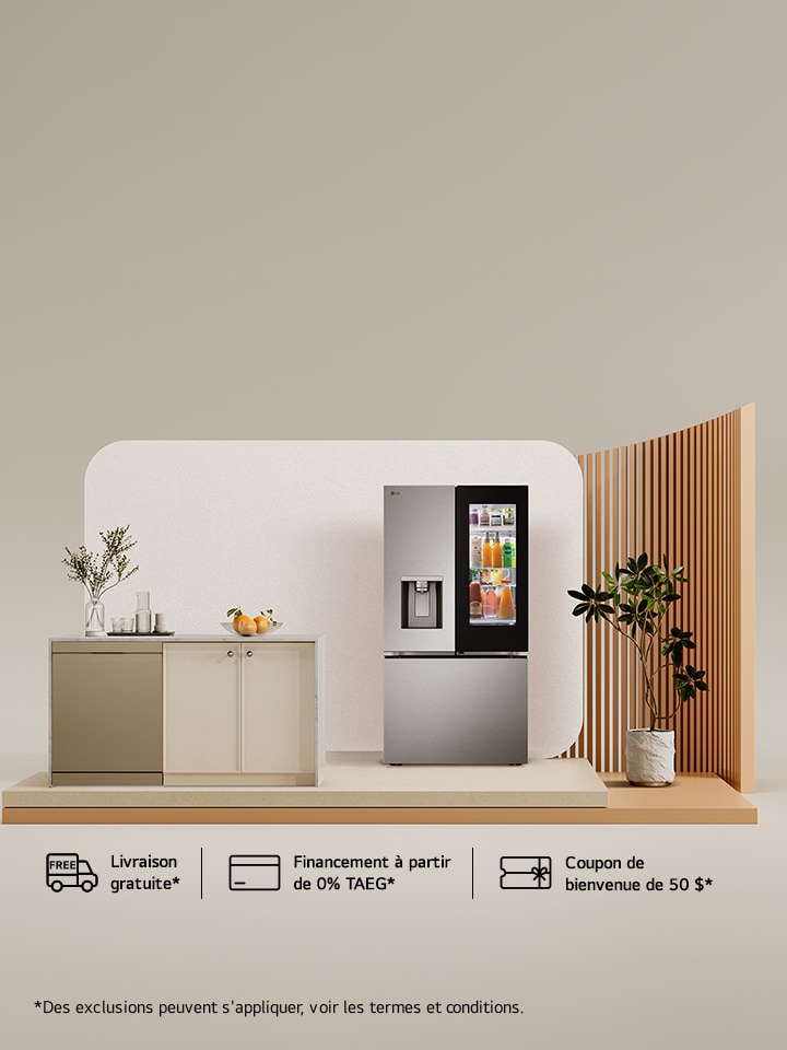 Toquez pour voir à l’intérieur – LG InstaViewᴹᴰ. Nouveau prix réduit à partir de 1 999,99 $. Seulement sur LG.ca.