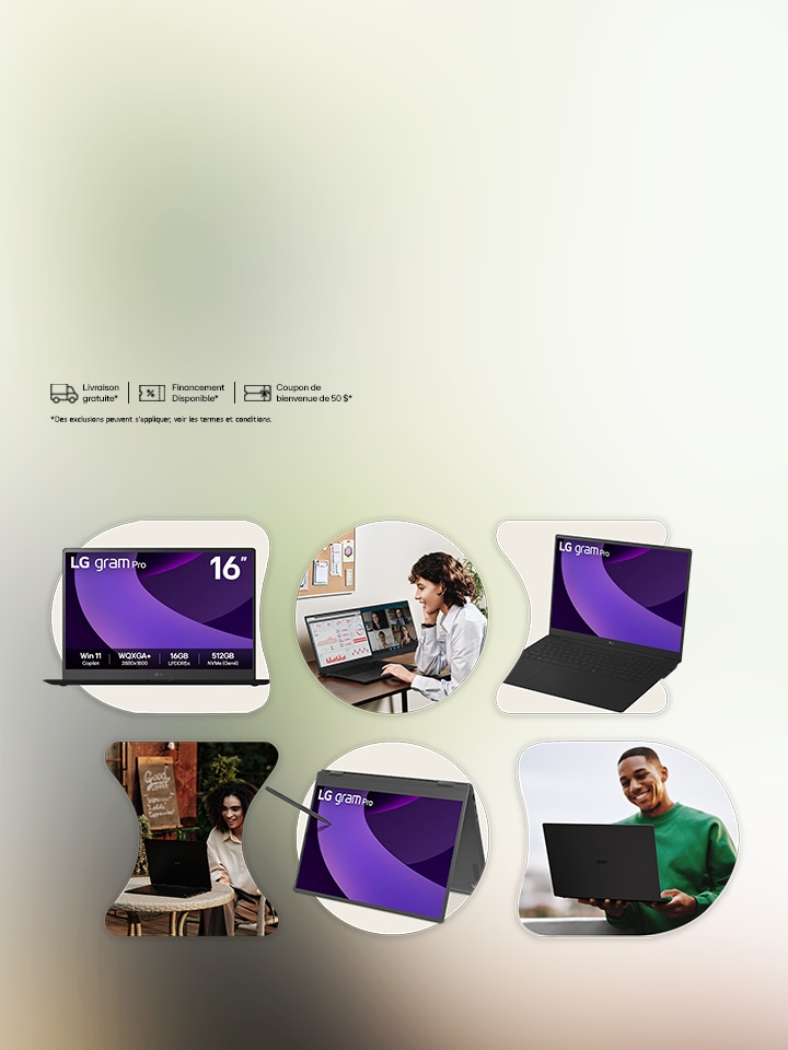 Nouveaux prix plus bas sur une sélection de LG gram