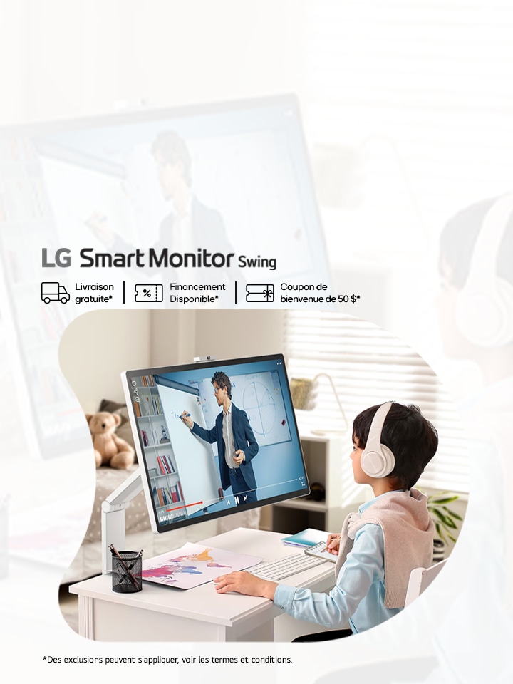 Moniteur LG Swing : Brillance 4K sur 32 po