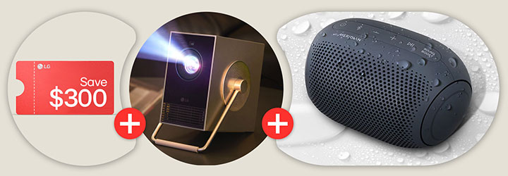 Économisez 300 $ sur LG CineBeam Q + LG XBOOM GO gratuit!
