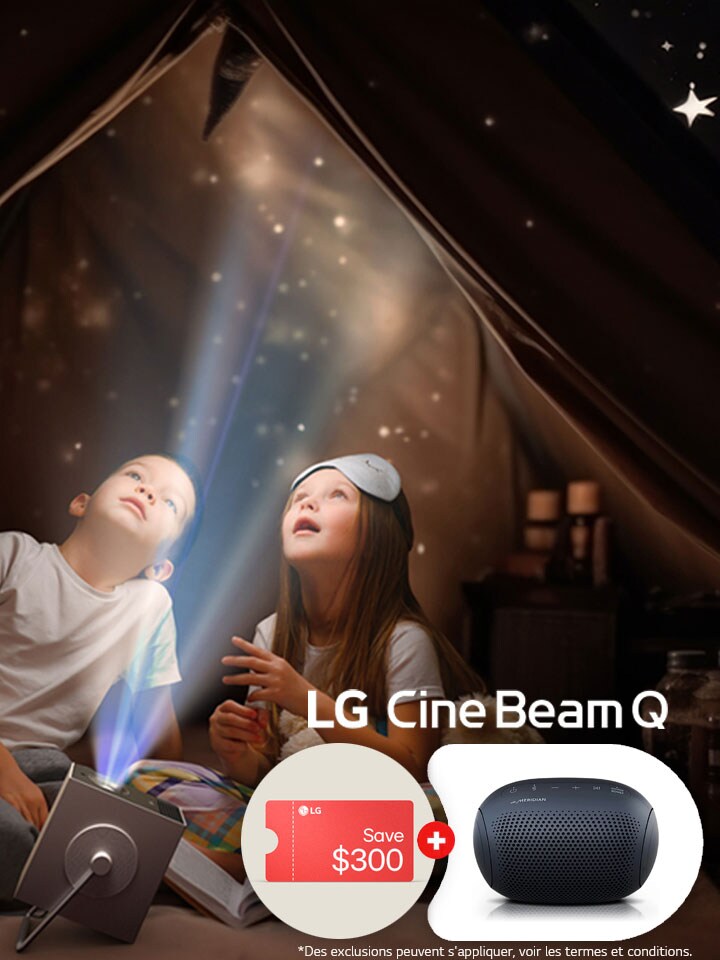 Économisez 300 $ sur LG CineBeam Q + LG XBOOM GO gratuit!