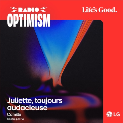 La pochette du disqueJuliette, toujours audacieuse, créée par Camille grâce à l’IA.
