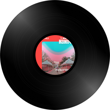 L’image du disque longue durée SSourire toujours, créée par Simon grâce à l’IA.