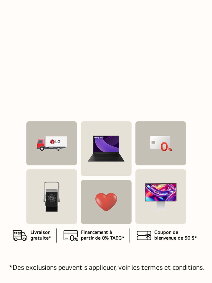 Offre de mars : Livraison gratuite + financement dès 0 % sur une sélection de moniteurs, portables et projecteurs