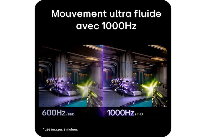 Mouvement ultra-fluide avec une fréquence de 1000 Hz
