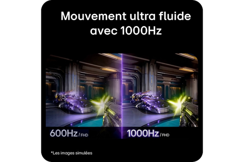 Mouvement ultra-fluide avec une fréquence de 1000 Hz